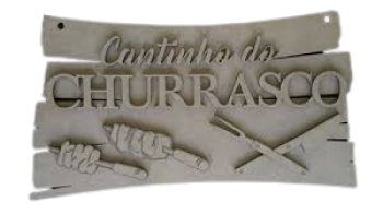 Placa Cantinho do Churrasco