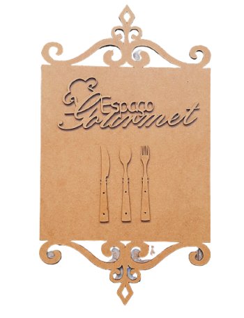 Placa Espaço Gourmet