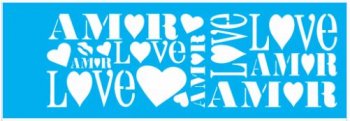 Stencil Amor 10x30