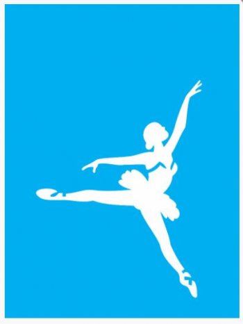 Stencil Bailarina 1Un 15X20