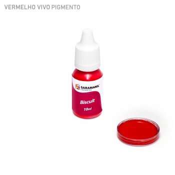 Pigmento Líquido Vermelho Vivo 10ml