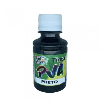 Tinta Pva Fosco Preto - True Colors - 100ml