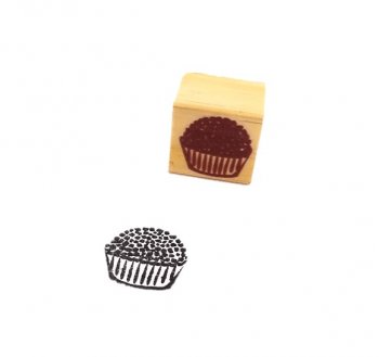 Carimbo com a frase Mini Brigadeiro 2x2cm