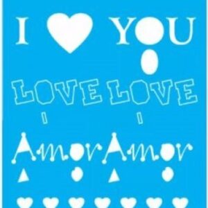 Stencil Amor 15x20