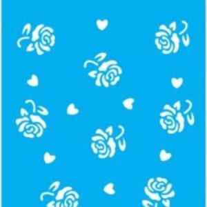 Stencil Estamparia Rosas 15x20