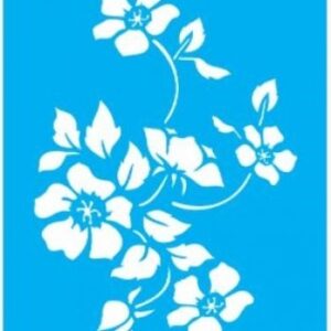 Stencil Flor Papoulas 20X25