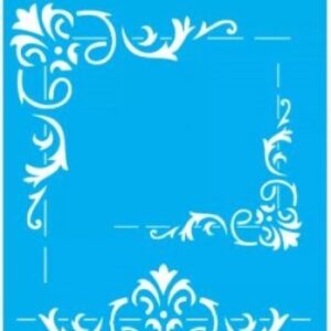 Stencil Cantoneira Folha 20x25