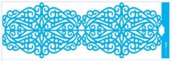 Stencil Negativo Renda Arabesco 10x30