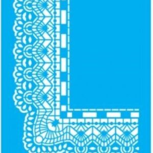 Stencil Cantoneira Renda I 15X20