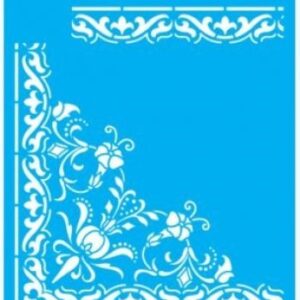 Stencil Cantoneira e Moldura 20X25
