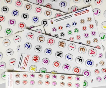 Cartela Letras Pp 0,9Cm - Cod.Ref: 620PP